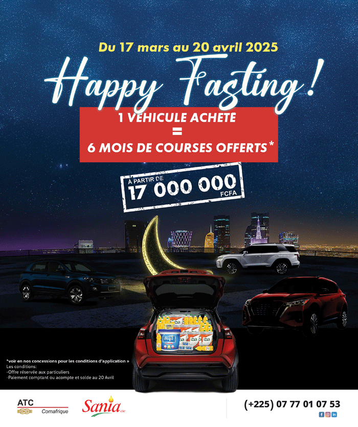 Profitez Des Offres Happy Fasting Chez ATC Comafrique Profitez Des Offres Happy Fasting Chez ATC Comafrique